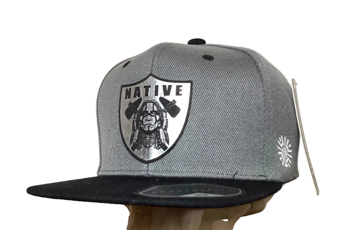 Grey  Native Cap