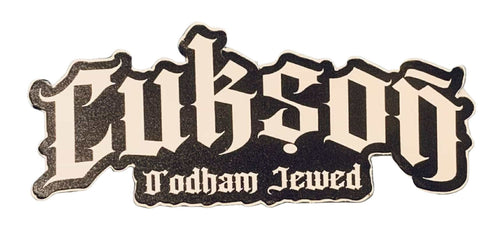 Cukson O'odham Jewed Sticker white on black