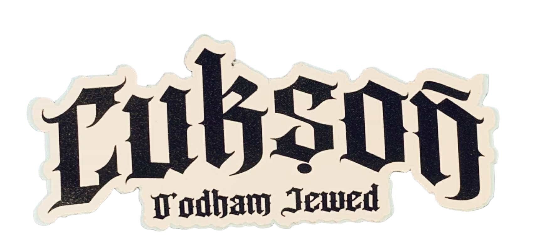 Cukson O'odham Jewed Sticker black on white
