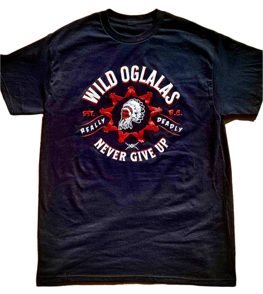 Wild Oglalas Never Give Up T-shirt