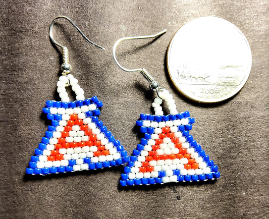 U of A beaded earrings