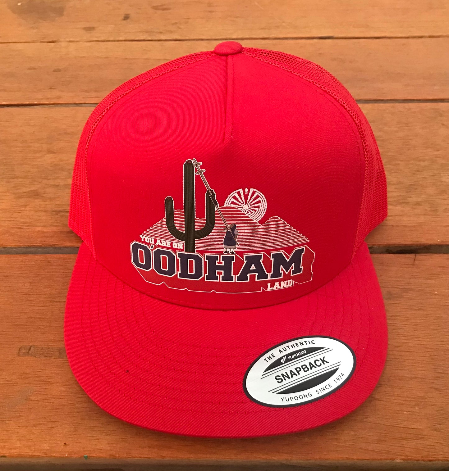 You Are On O'odham Land Trucker Snap Back Hat
